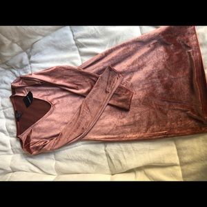 Mini velvet dress